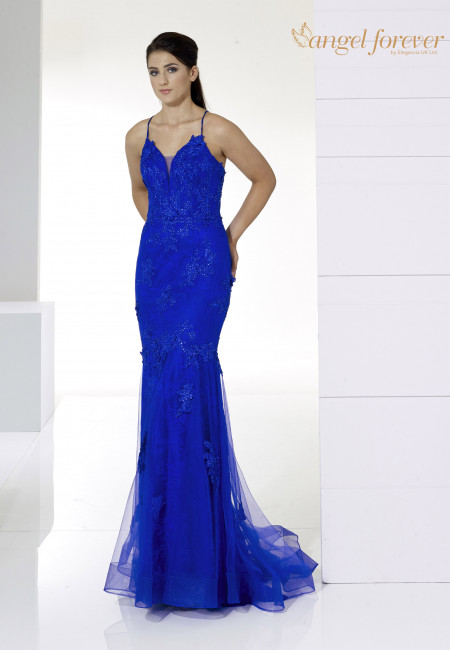Angel Forever Royal Blue Mermaid Prom Dress / Evening Dress